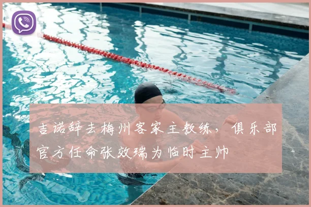 吉诺辞去梅州客家主教练，俱乐部官方任命张效瑞为临时主帅